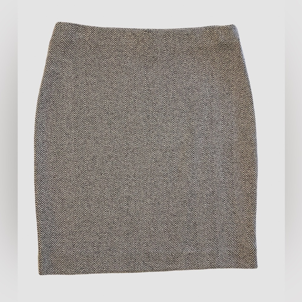 NWT Ann Taylor Factory Herringbone Knit Pencil Skirt Size MP